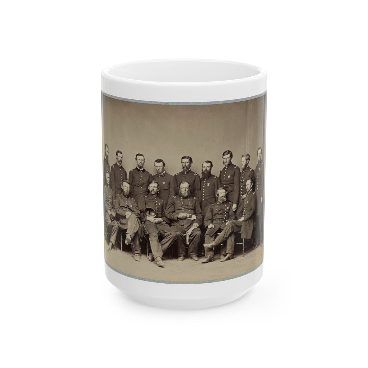Brvt. Maj. General Wm. T. Ward And Staff (U.S. Civil War) White Coffee Mug