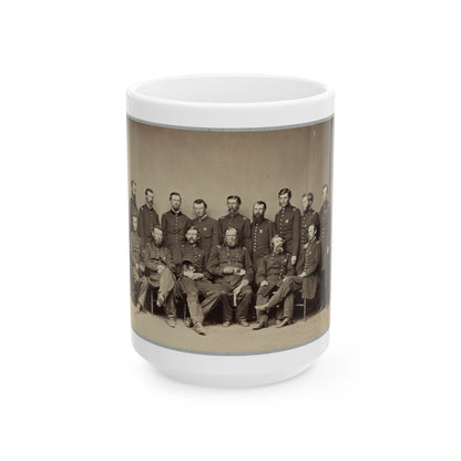 Brvt. Maj. General Wm. T. Ward And Staff (U.S. Civil War) White Coffee Mug