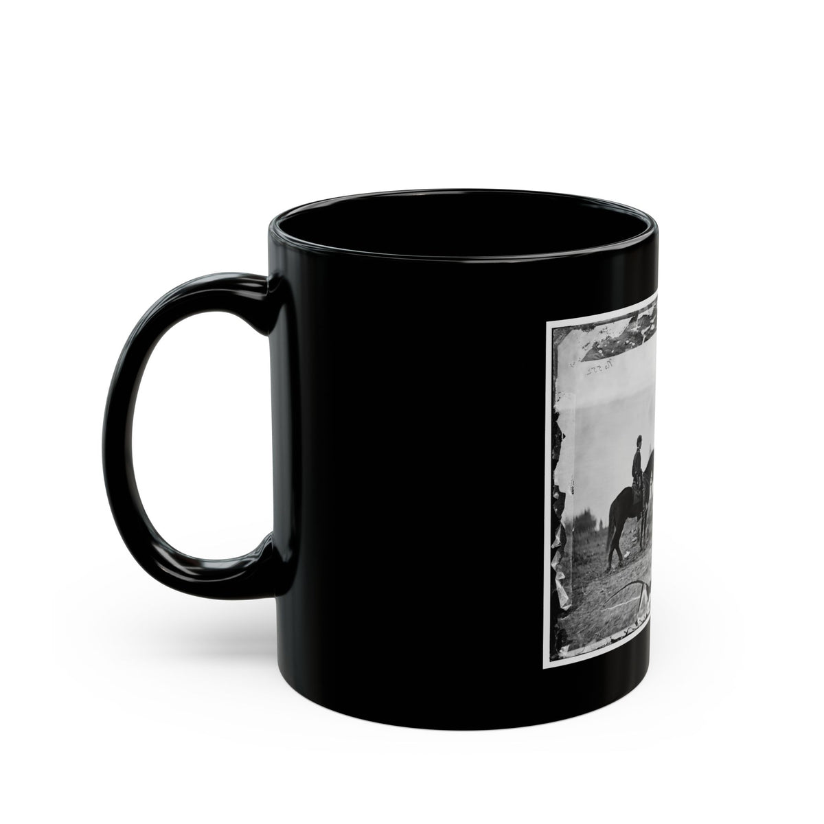 Falmouth, Va. Aides De Camp To Gen. Joseph Hooker  Capts. William L. Candler, Harry Russell, And Alexander Moore (U.S. Civil War) Black Coffee Mug