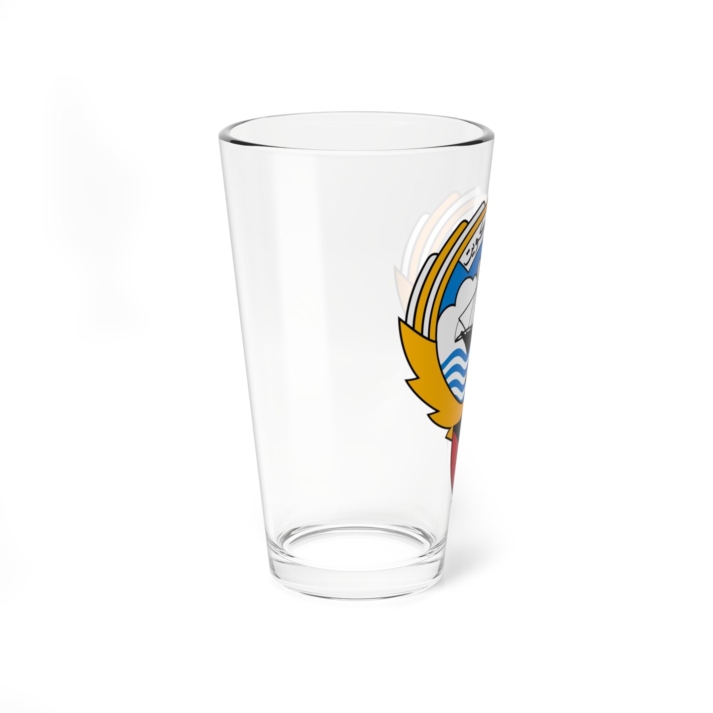Emblem of Kuwait (Kuwait) (Coat of Arms) Pint Glass 16oz