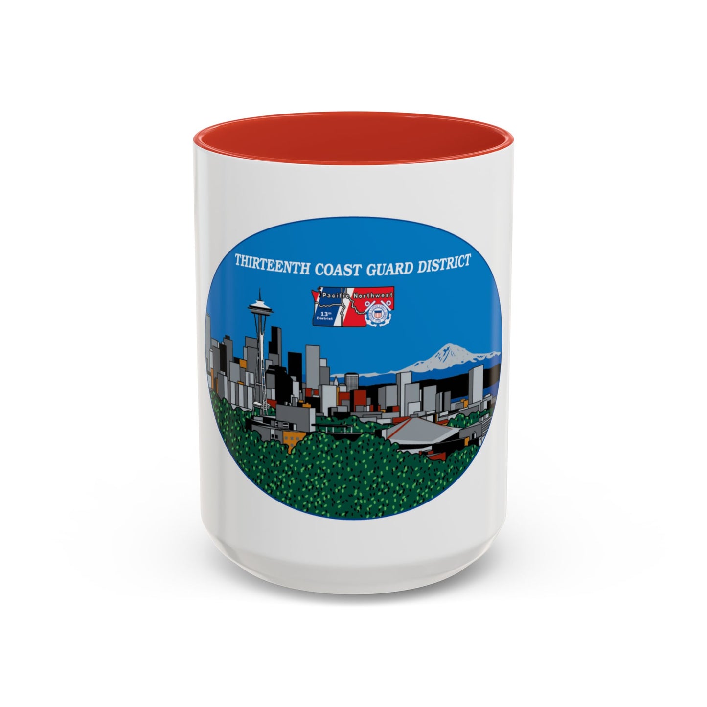 13th CG District Pacific Northwest (U.S. Coast Guard) Accent Coffee Mug