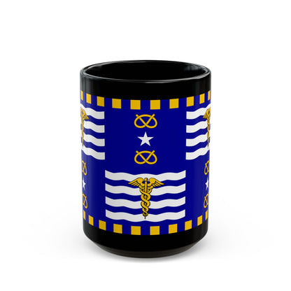 Flag of the City of Brisbane Australia - Black Coffee Mug-15oz-Go Mug Yourself