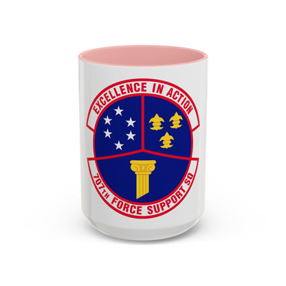 707 Force Support Squadron AFISRA (U.S. Air Force) Accent Coffee Mug