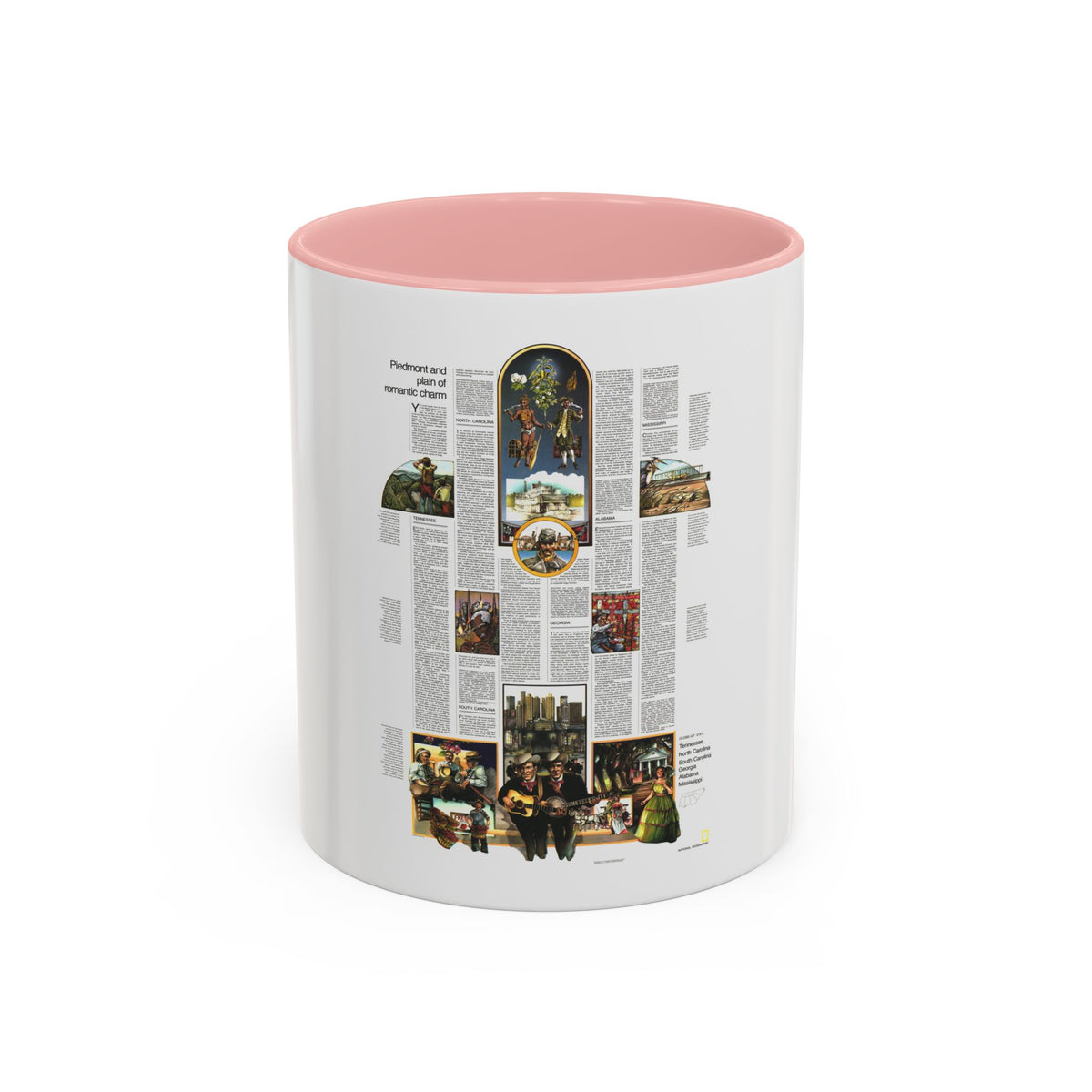 USA - Southeast 2 (1975) (Map) Accent Coffee Mug