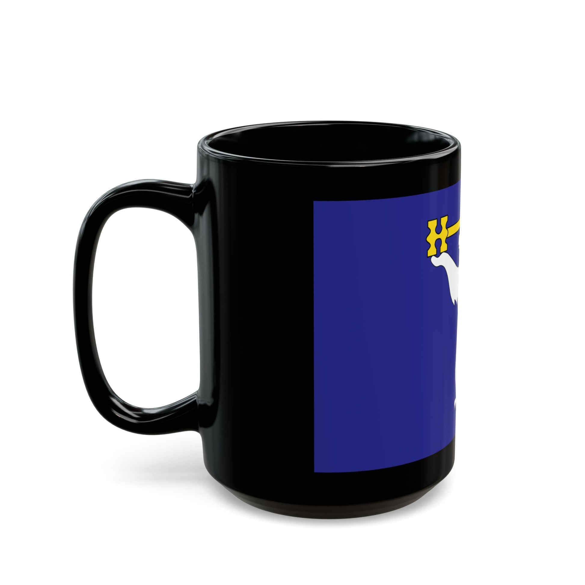 Flag of Norilsk Krasnoyarsk Krai Russia - Black Coffee Mug-Go Mug Yourself