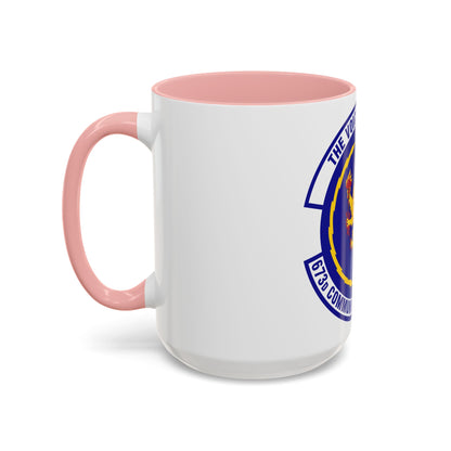 673d Communications Squadron (U.S. Air Force) Accent Coffee Mug