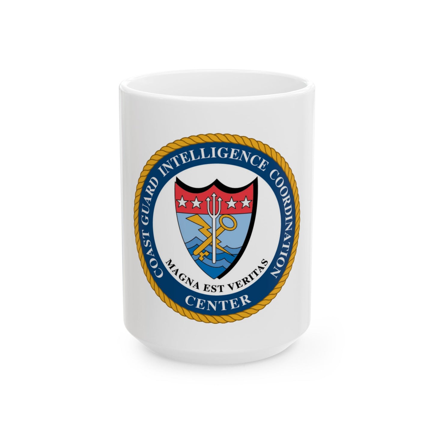 USCG Intelligence Coordination Ctr (U.S. Coast Guard) White Coffee Mug