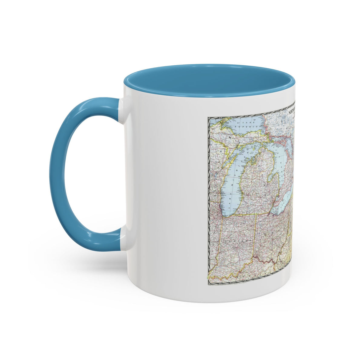 USA - Northeastern (1945) (Map) Accent Coffee Mug
