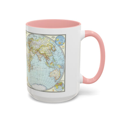 World Map (1941) (Map) Accent Coffee Mug