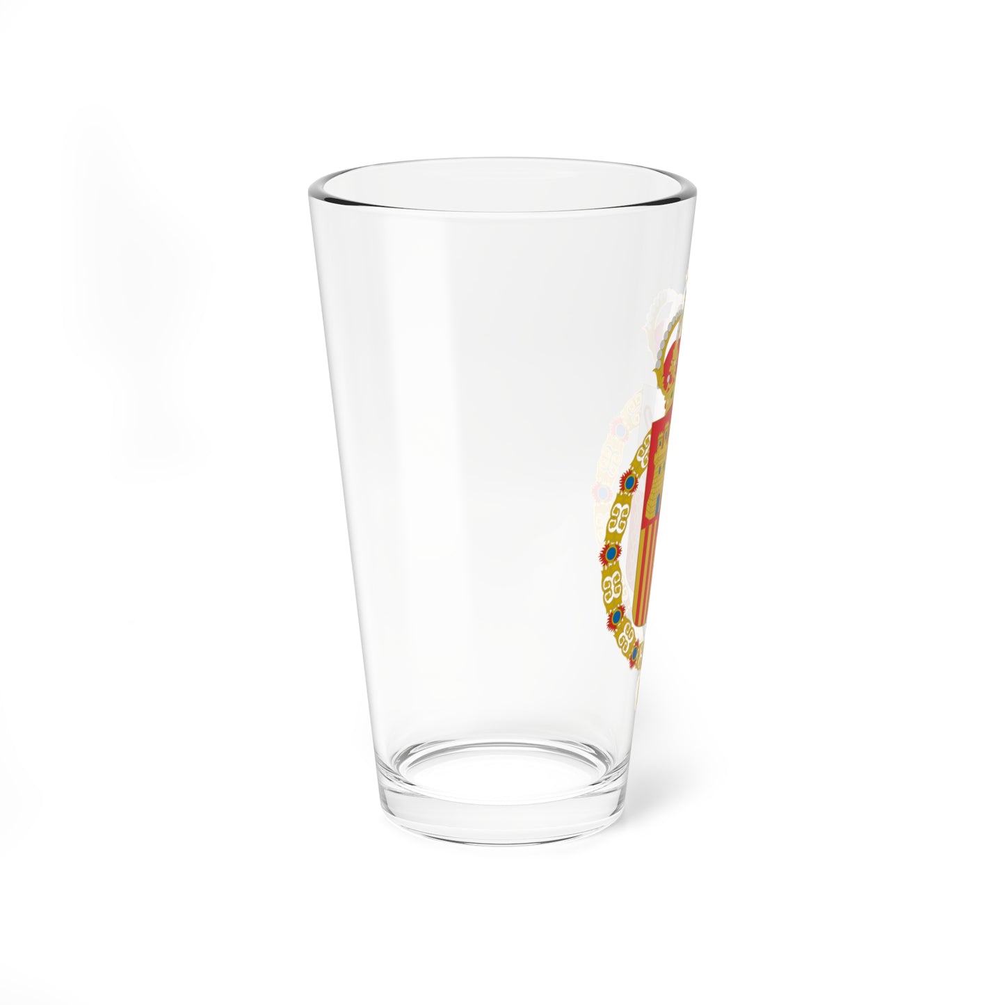 Escudo de España 1874-1931 con toisón (Spain) (Coat of Arms) Pint Glass 16oz
