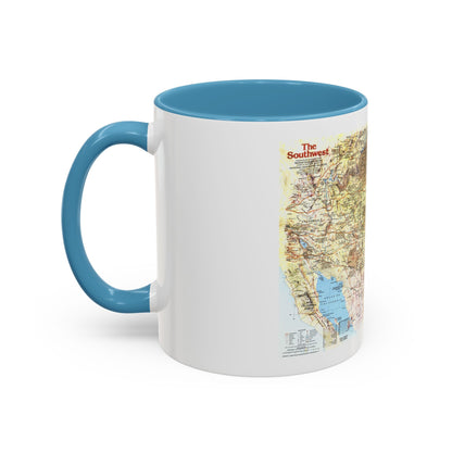 USA - Southwest 1 (1982) (Map) Accent Coffee Mug