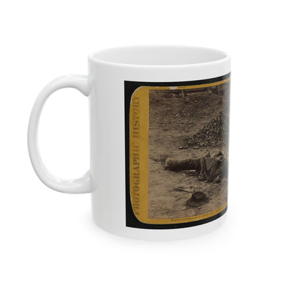 A Rebel Soldier, Killed In The Trenches Before Petersburgh (I.E. Petersburg) ... (U.S. Civil War) White Coffee Mug