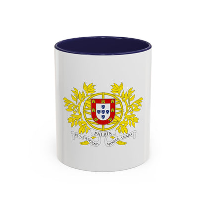 Military coat of arms of Portugal - Accent Coffee Mug
