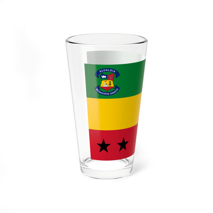 Bandera del municipio Anaco (Venezuela) Pint Glass 16oz