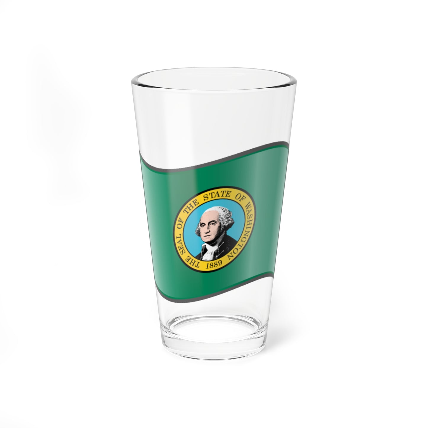 Nuvola Washington flag (United States) Pint Glass 16oz