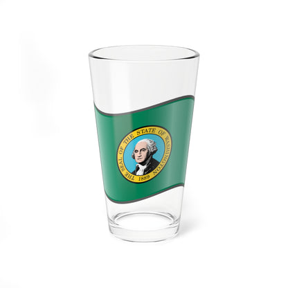 Nuvola Washington flag (United States) Pint Glass 16oz