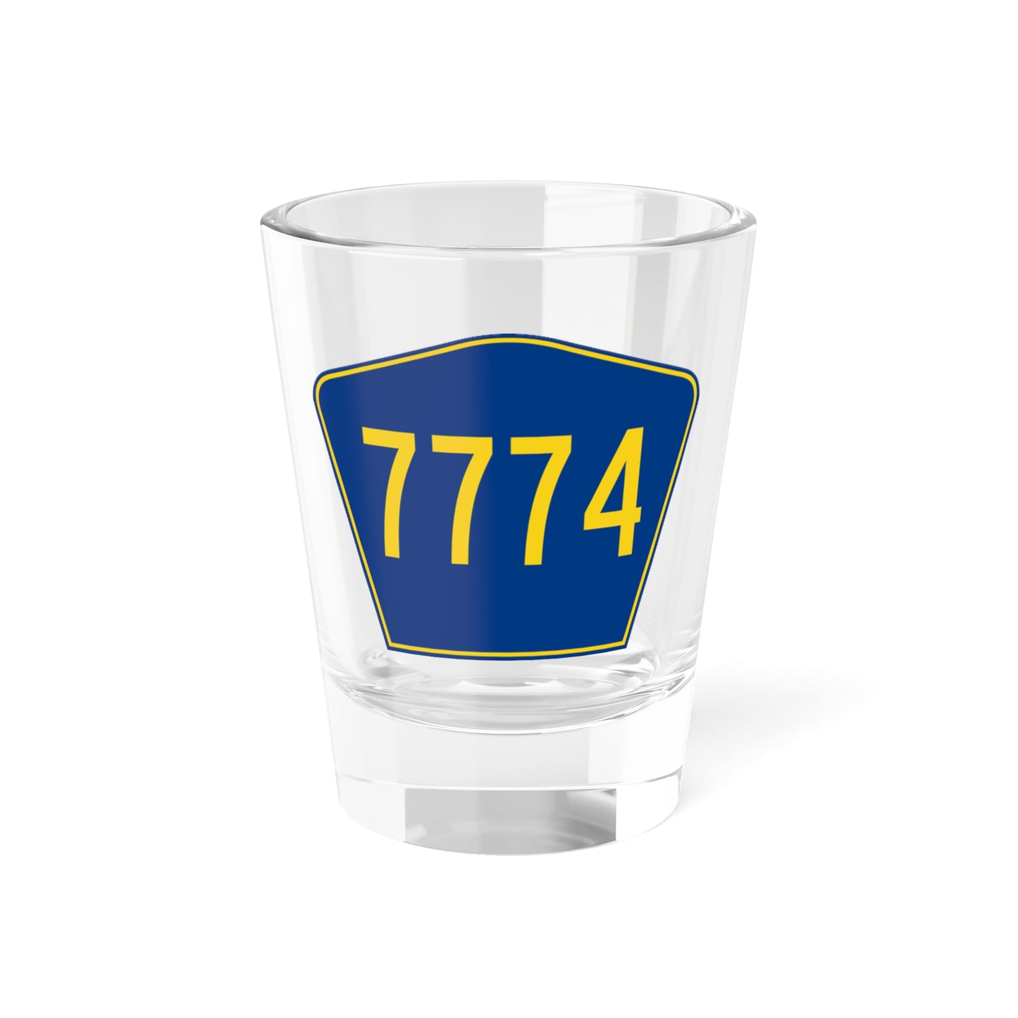 PR secondary 7774 (Puerto Rico) (Road Sign) Shot Glass 1.5oz
