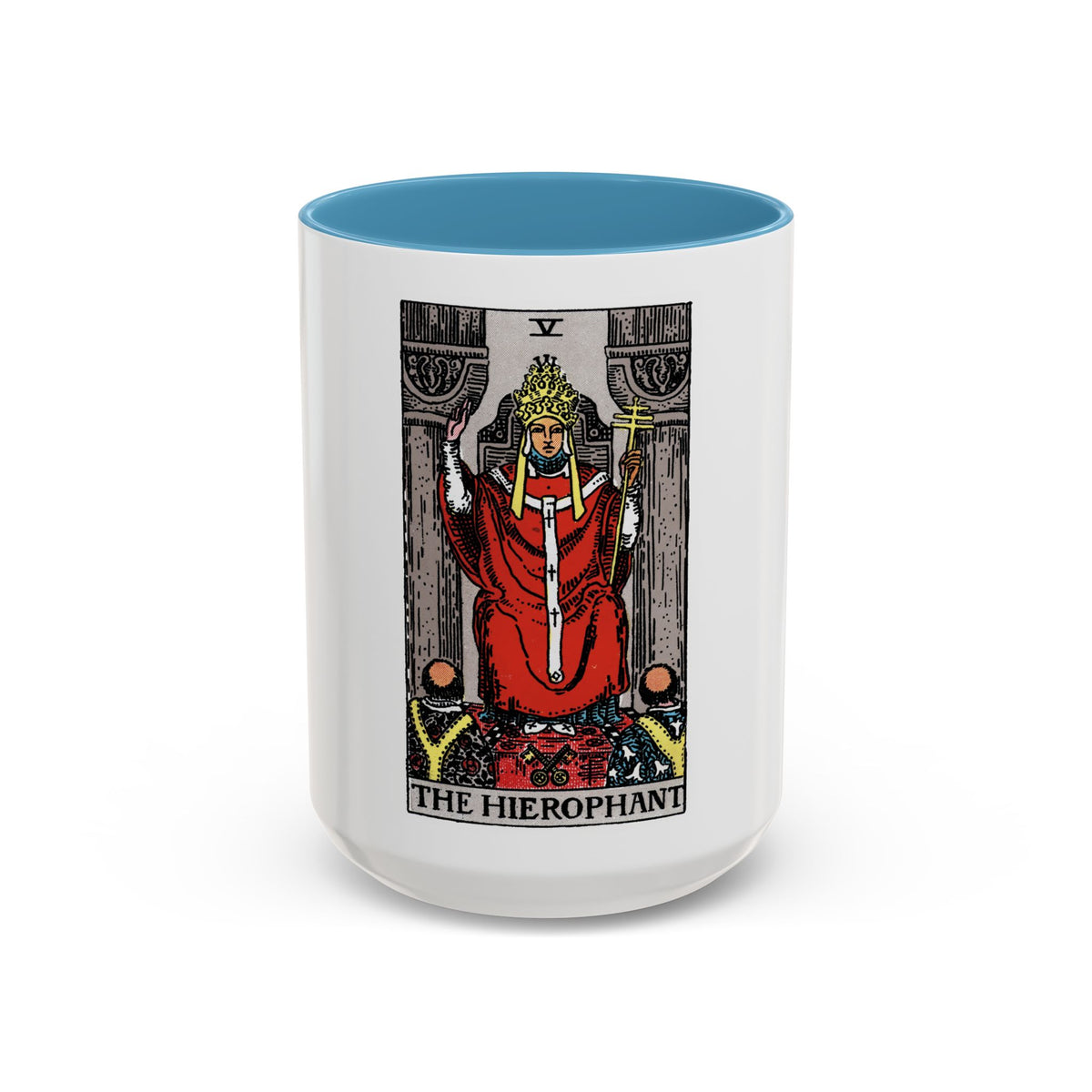 The Hierophant (Tarot Card) Accent Coffee Mug