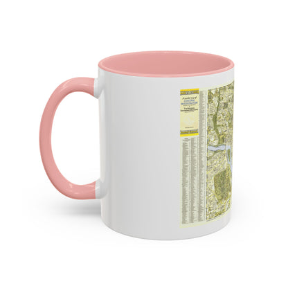 USA - Washington, Central (1948) (Map) Accent Coffee Mug