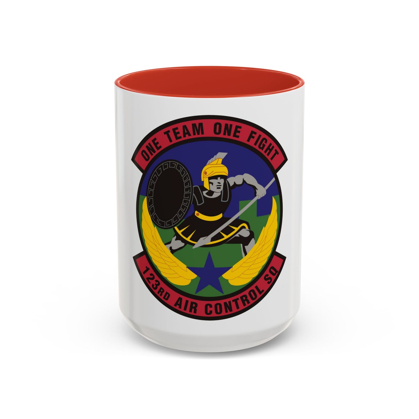 123d Air Control Squadron (U.S. Air Force) Accent Coffee Mug