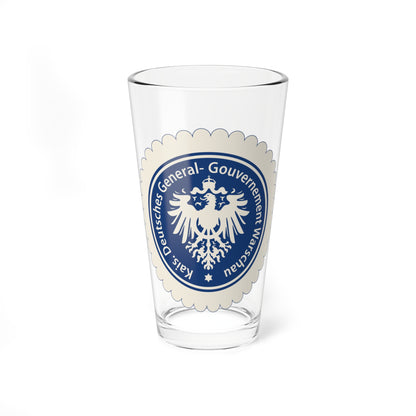 Seal of the Government-General of Warsaw (Poland) (Coat of Arms) Pint Glass 16oz