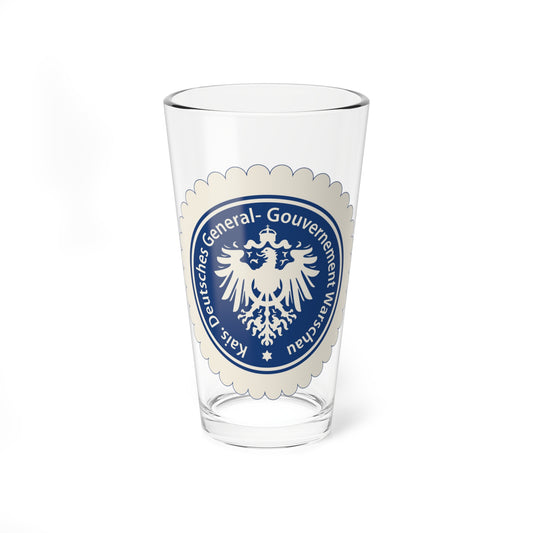 Seal of the Government-General of Warsaw (Poland) (Coat of Arms) Pint Glass 16oz
