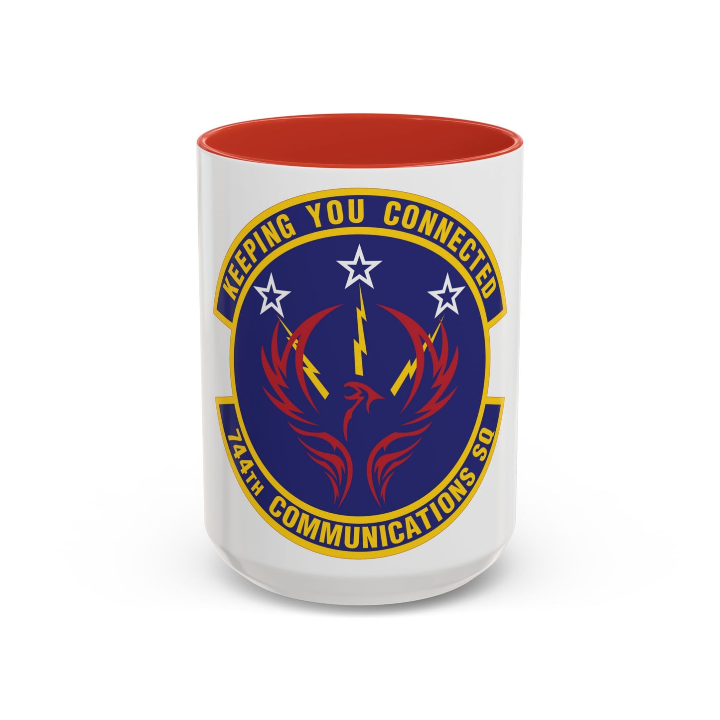 744th Communications Squadron (U.S. Air Force) Accent Coffee Mug