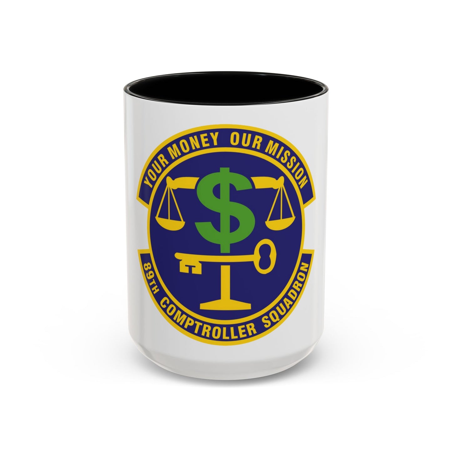 89th Comptroller Squadron (U.S. Air Force) Accent Coffee Mug