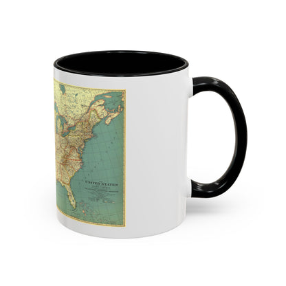 USA - The United States (1933) (Map) Accent Coffee Mug