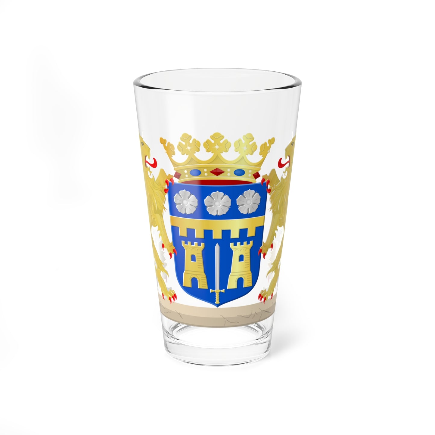 Coat of arms of Zaltbommel (Netherlands) (Coat of Arms) Pint Glass 16oz