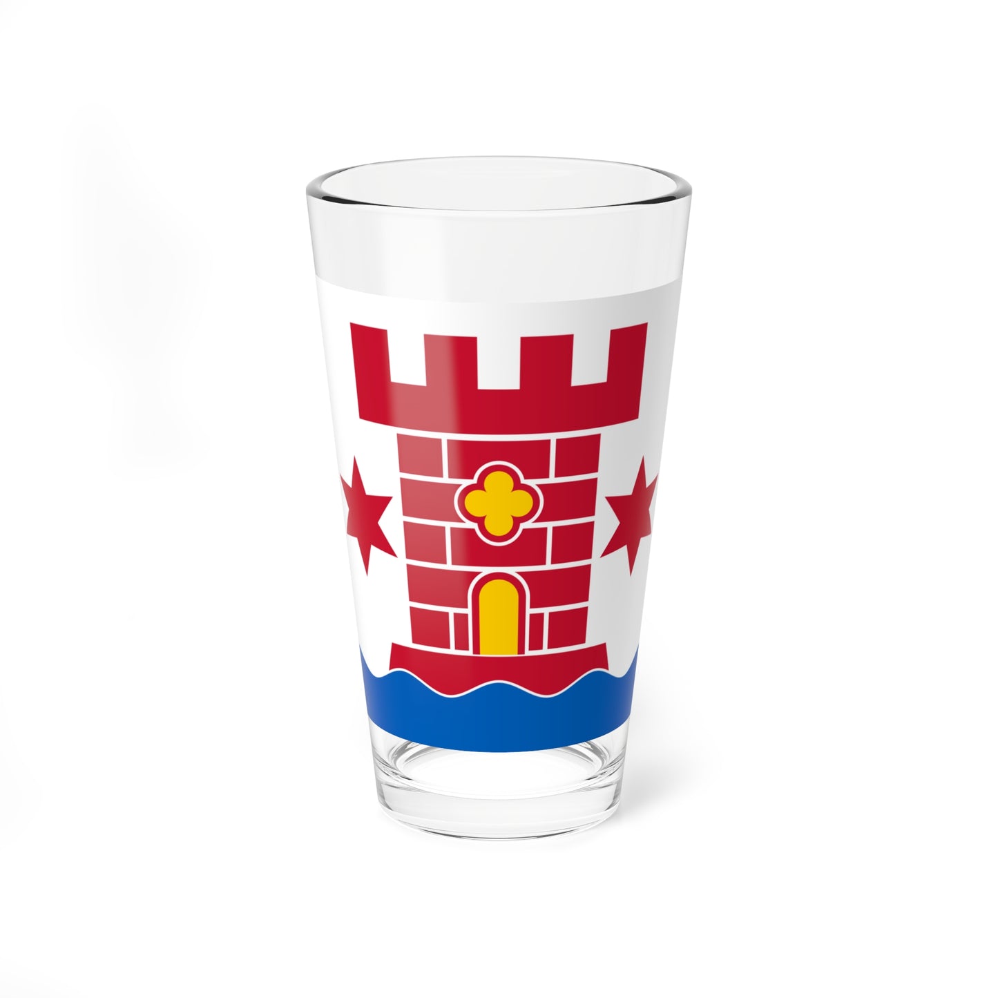Flag of Kalmar (Sweden) Pint Glass 16oz