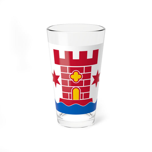 Flag of Kalmar (Sweden) Pint Glass 16oz
