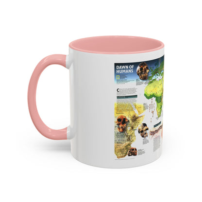 World Map - Dawn of Humans (1997) (Map) Accent Coffee Mug