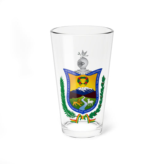 Escudo de La Paz (Bolivia) (Coat of Arms) Pint Glass 16oz