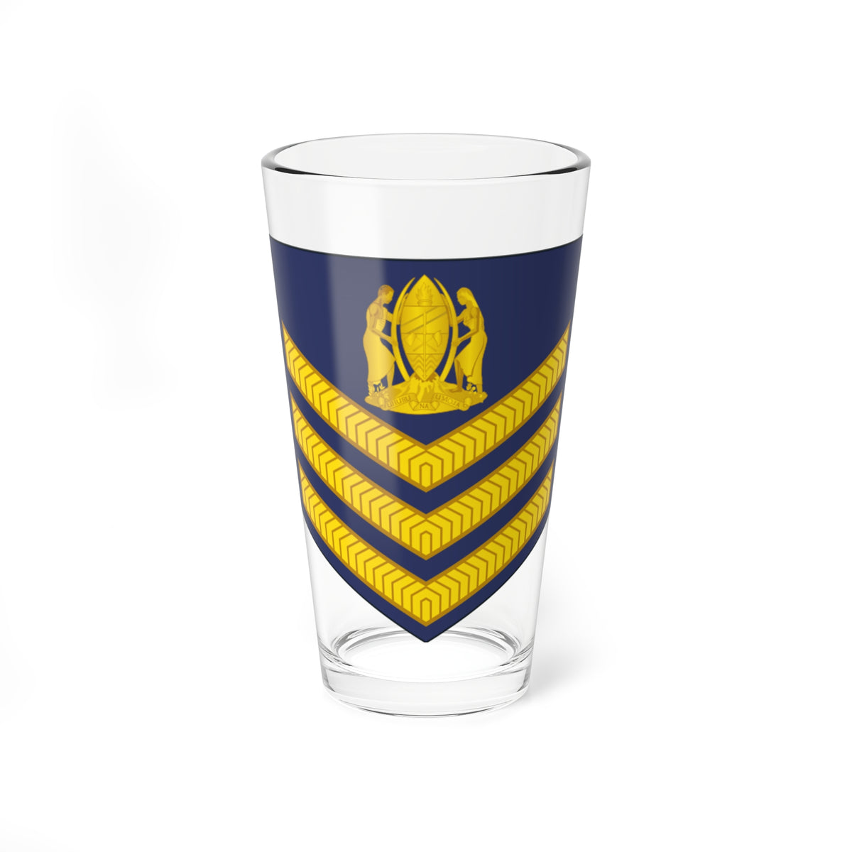 04 Tanzania Air Force SSG (Tanzania) (Military Rank) Pint Glass 16oz