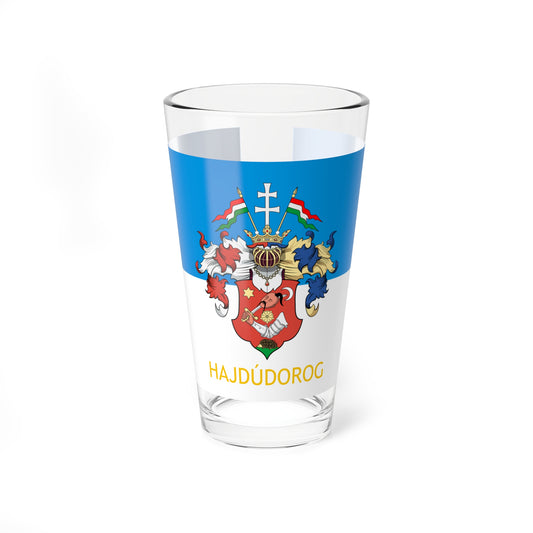 Flag of Hajdudorog (Hungary) Pint Glass 16oz