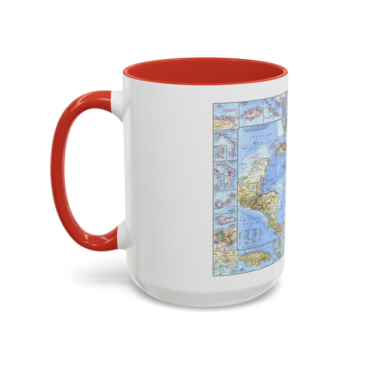 West Indies & Central America (1970) (Map) Accent Coffee Mug