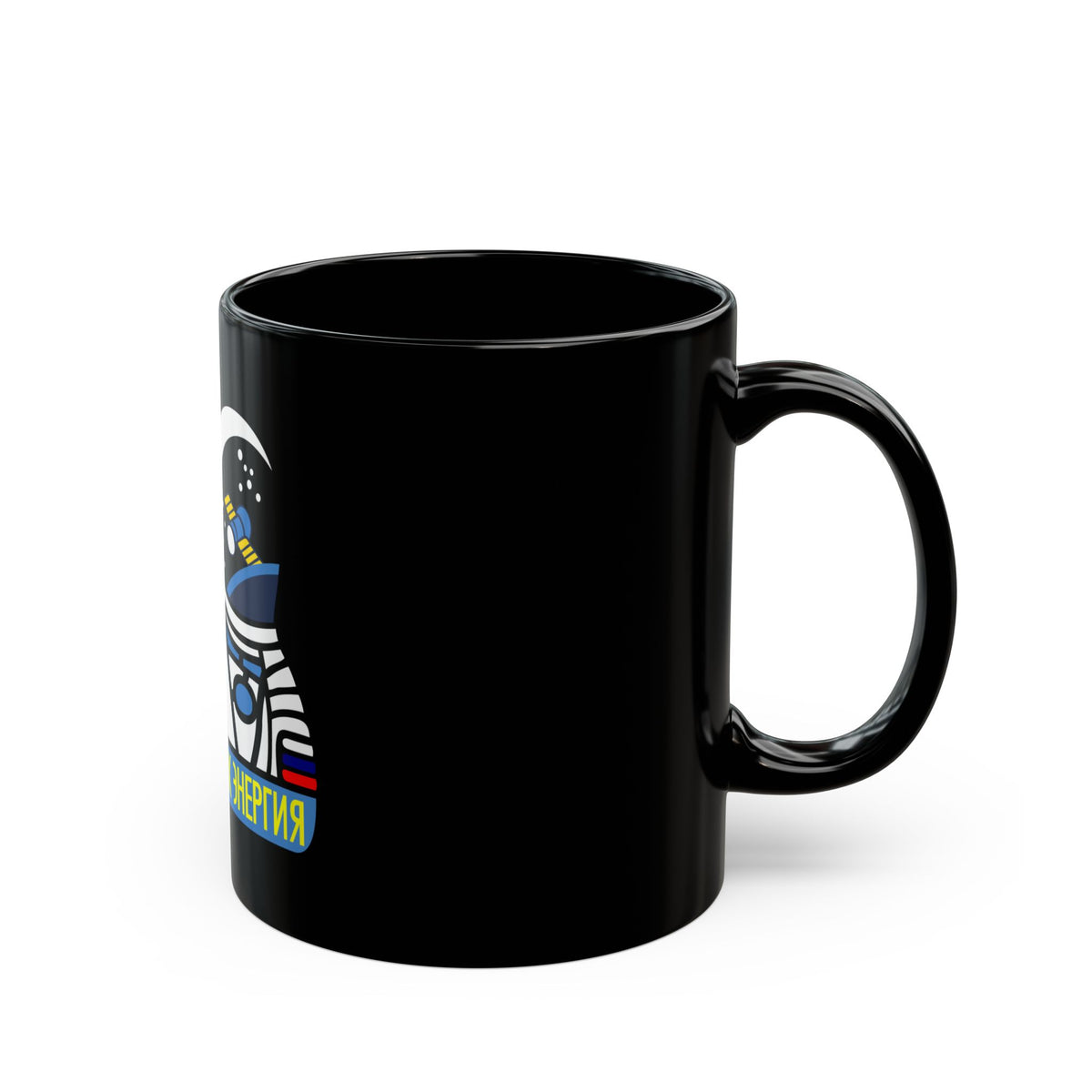 Soyuz TM-27 (Soyuz Programme) Black Coffee Mug