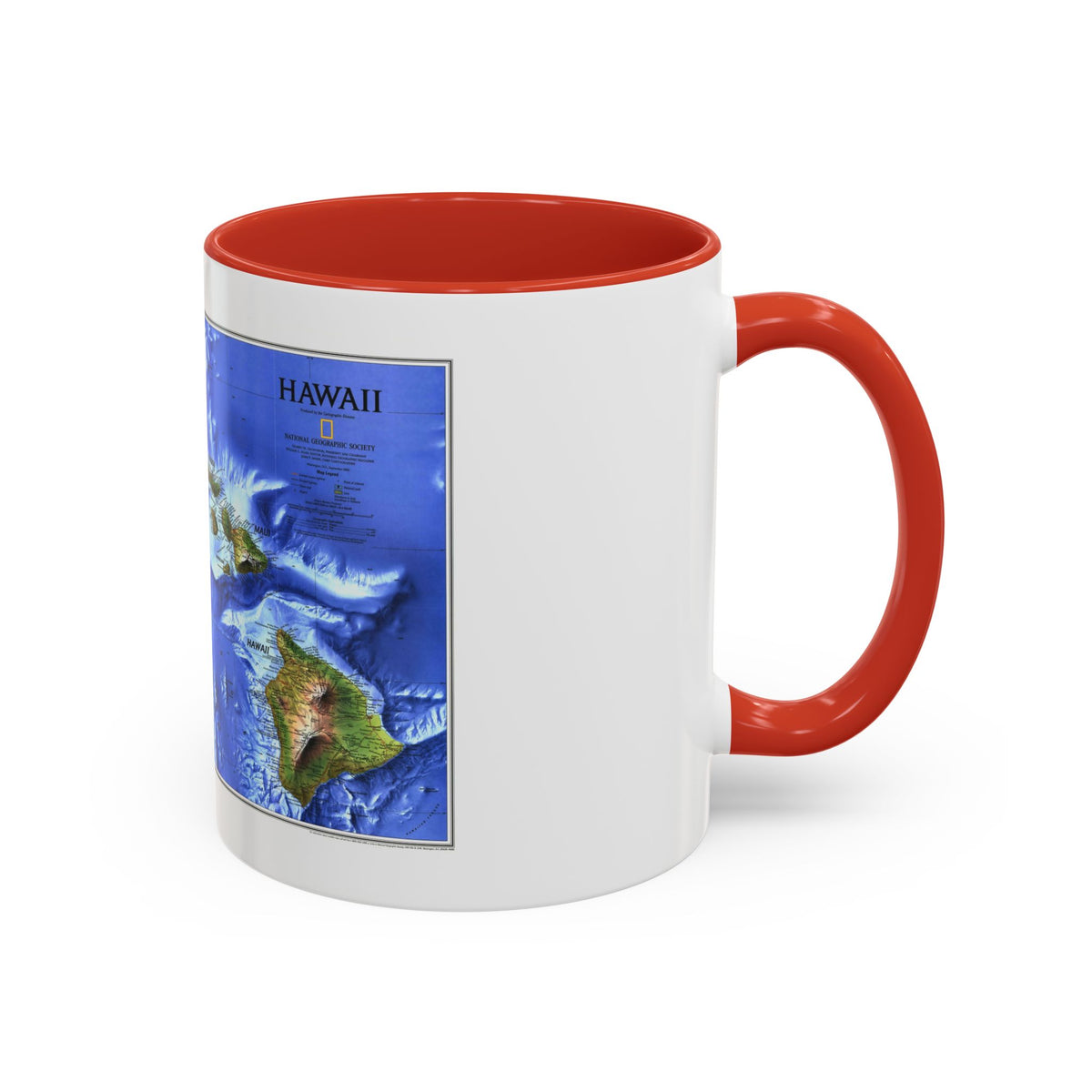 USA - Hawaii (1995) (Map) Accent Coffee Mug