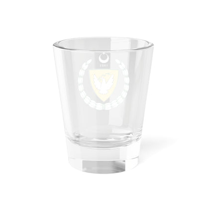 Coat of arms of the Turkish Republic of Northern Cyprus - Shot Glass 1.5oz