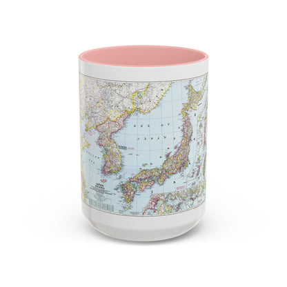 Japan and Korea (1945) (Map) Accent Coffee Mug