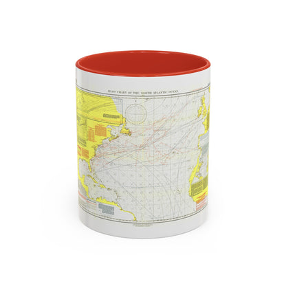 Atlantic Ocean - North (1903) (Map) Accent Coffee Mug
