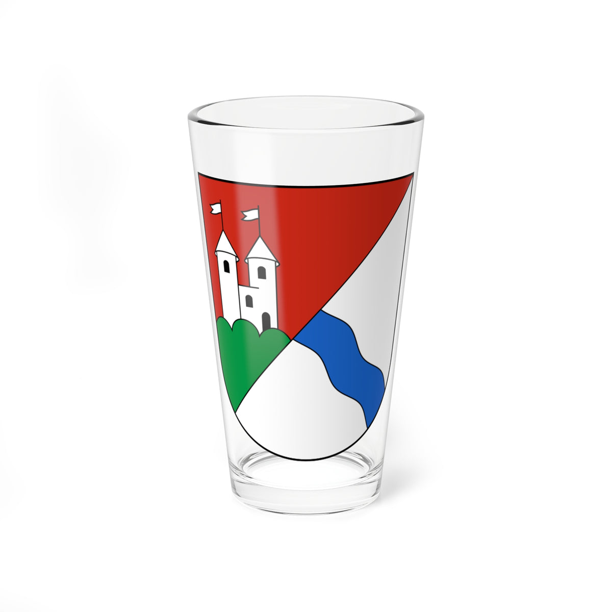Obergösgen-blazon (Switzerland) (Coat of Arms) Pint Glass 16oz
