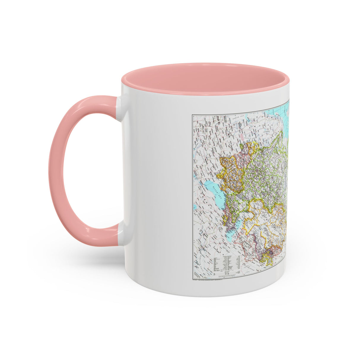Russia - Soviet Union 1 (1990) (Map) Accent Coffee Mug