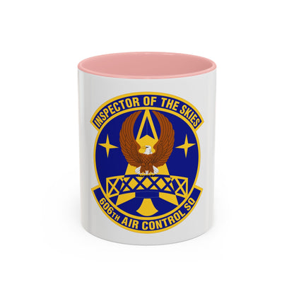 606th Air Control Squadron (U.S. Air Force) Accent Coffee Mug