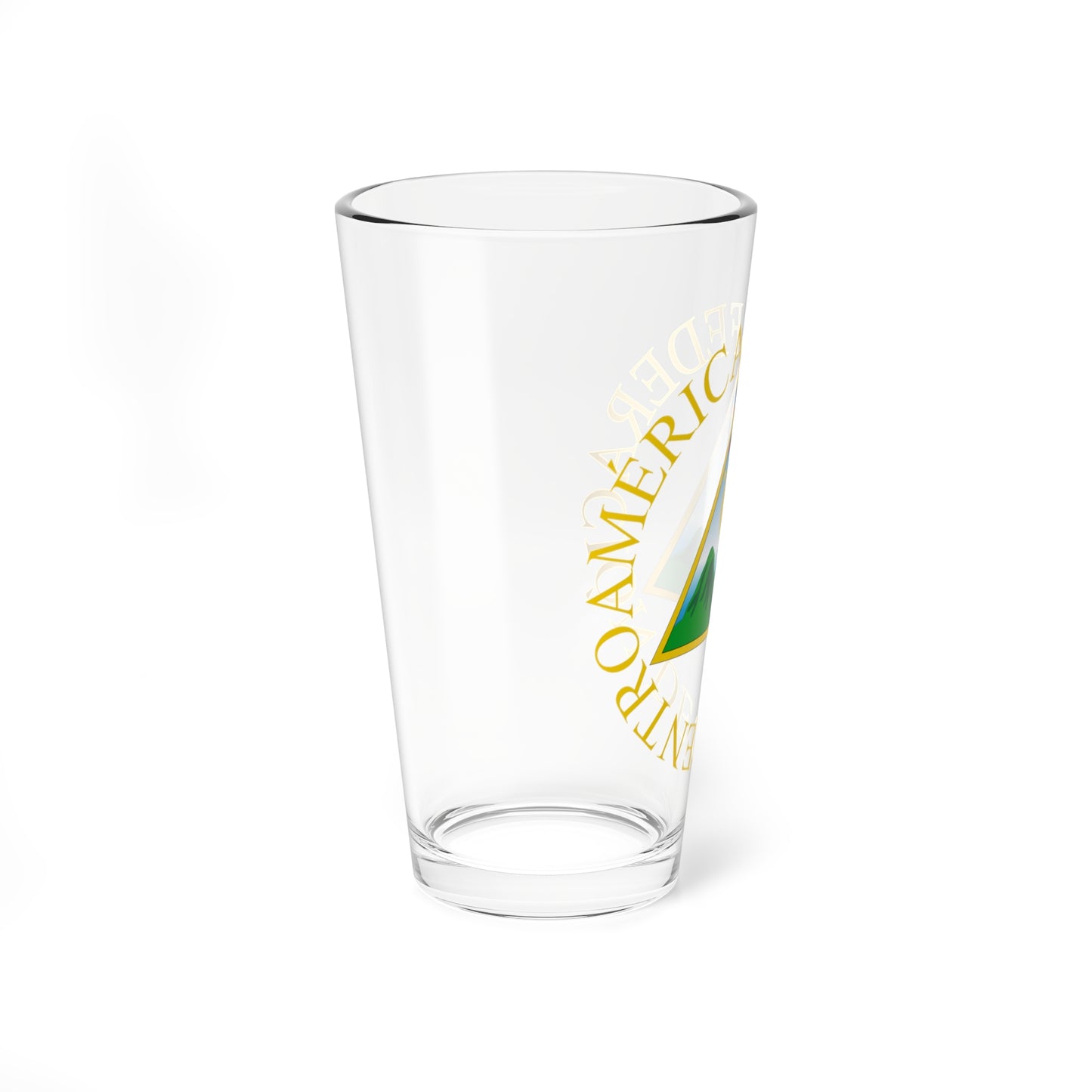 Escudo de la Representación Nacional de Centroamérica (Nicaragua) (Coat of Arms) Pint Glass 16oz