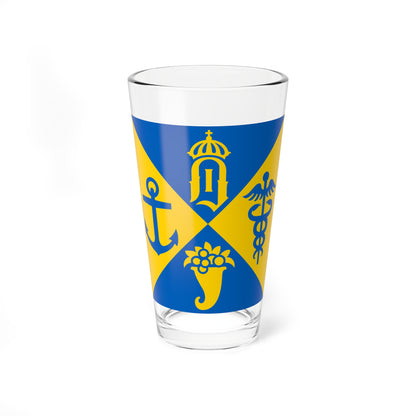 Flag of Oskarshamn (Sweden) Pint Glass 16oz