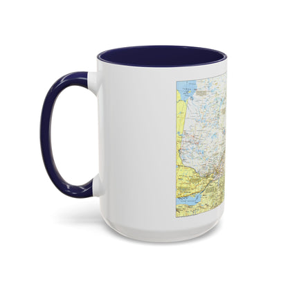 Canada - Quebec 1 (1991) (Map) Accent Coffee Mug