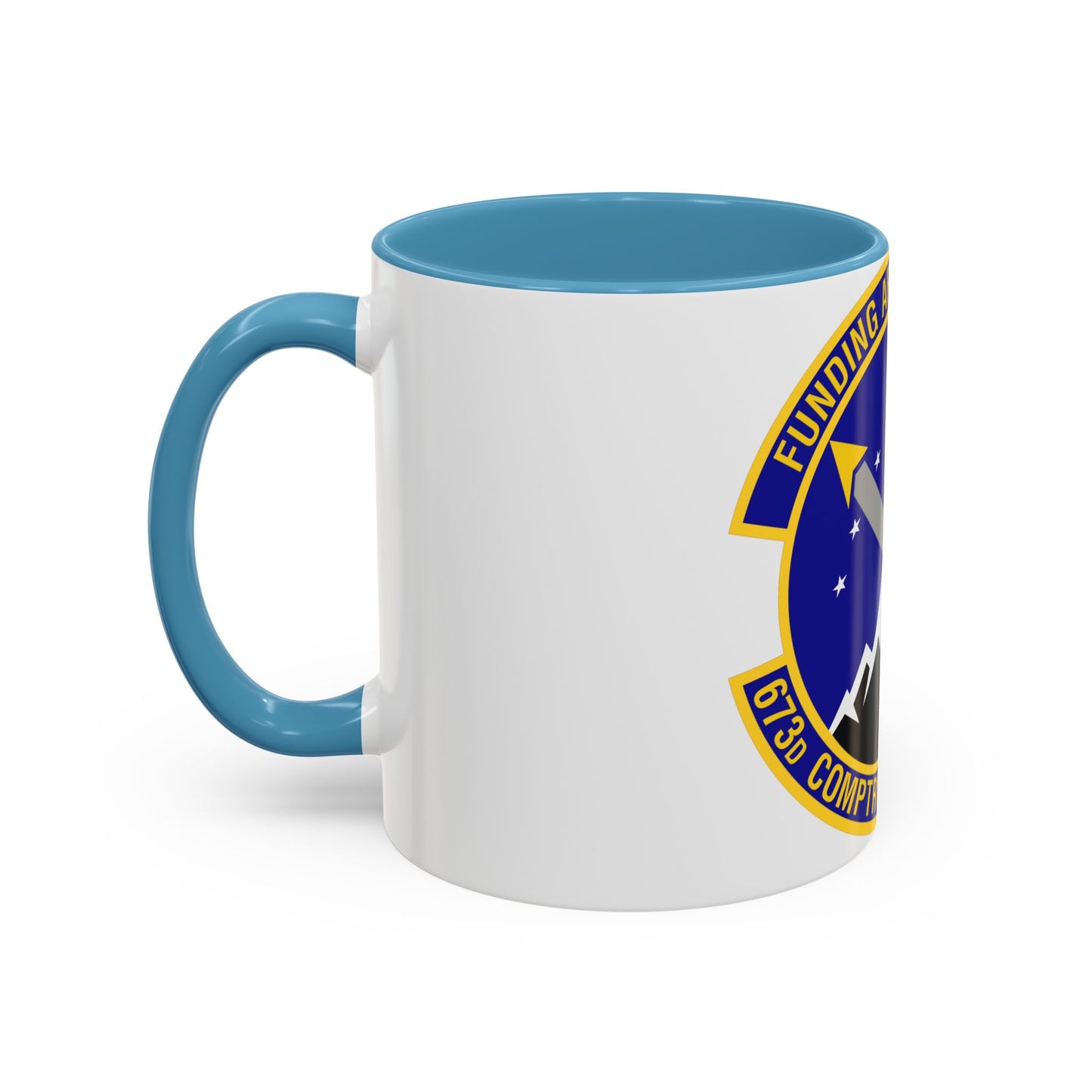 673d Comptroller Squadron (U.S. Air Force) Accent Coffee Mug