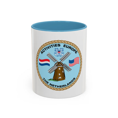 USCG Activities Europe the Netherlands (U.S. Coast Guard) Accent Coffee Mug